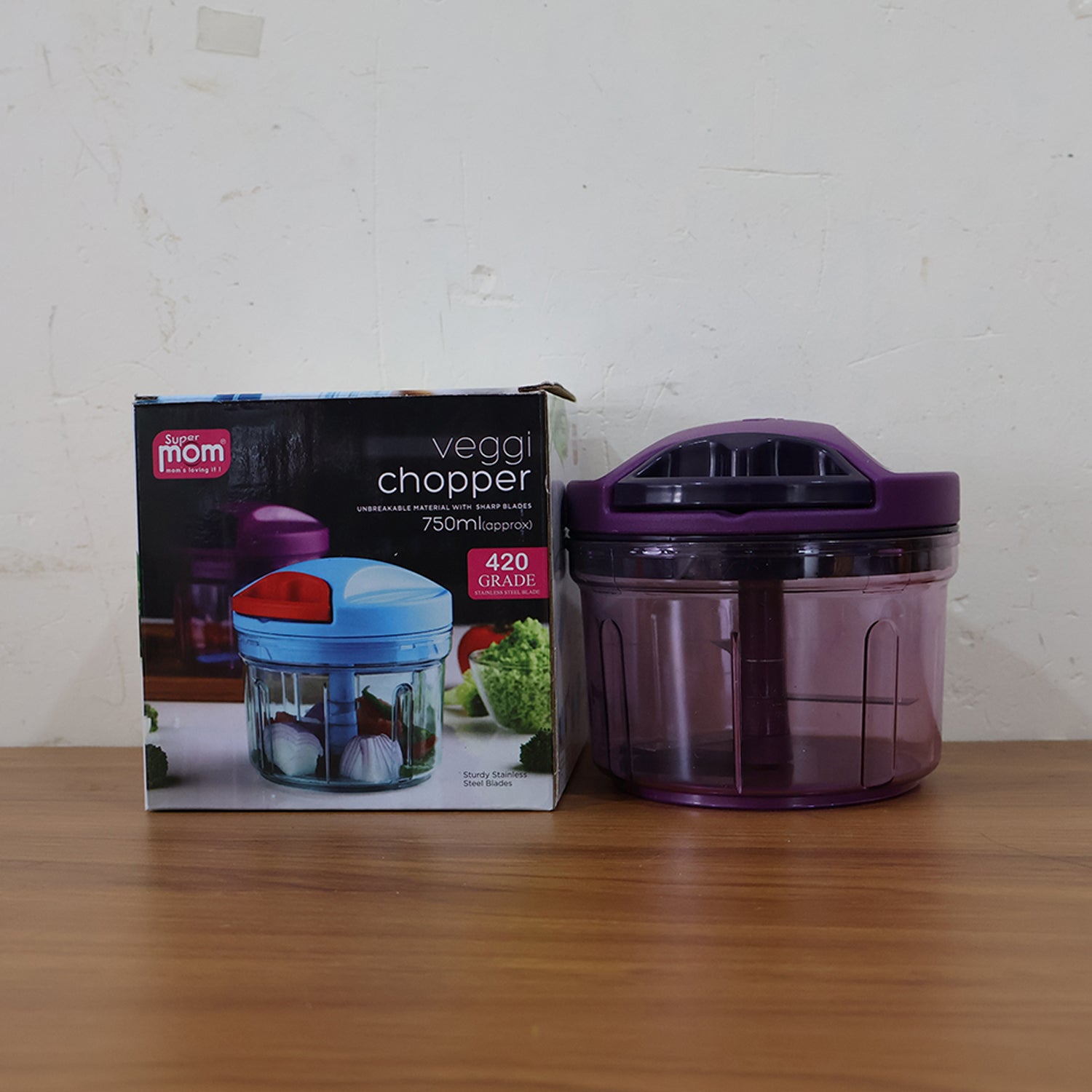 Supermom Handy Vegetable Chopper 750 ml - (1 pc) Supermom Handy Vegetable Chopper 750 ml - (1 pc)